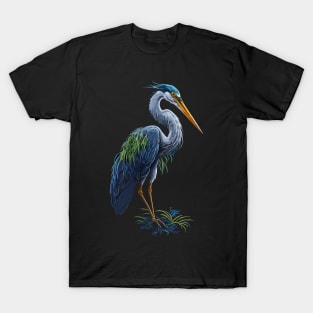 Colorful Heron T-Shirt